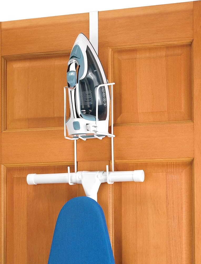Whitmor Wire Over The Door Ironing Caddy - Iron and Ironing Board Storage Organizer | Amazon (US)