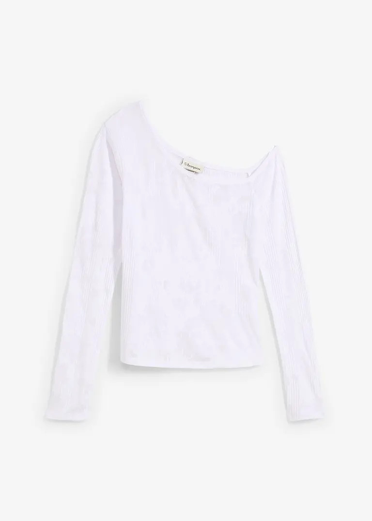 Off-Shoulder-Shirt in Ausbrenner Optik | Bonprix DE