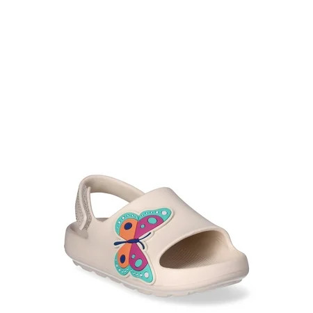 Wonder Nation Toddler Girls EVA Icon Slide Sandals Sizes 5/6-11/12 | Walmart (US)
