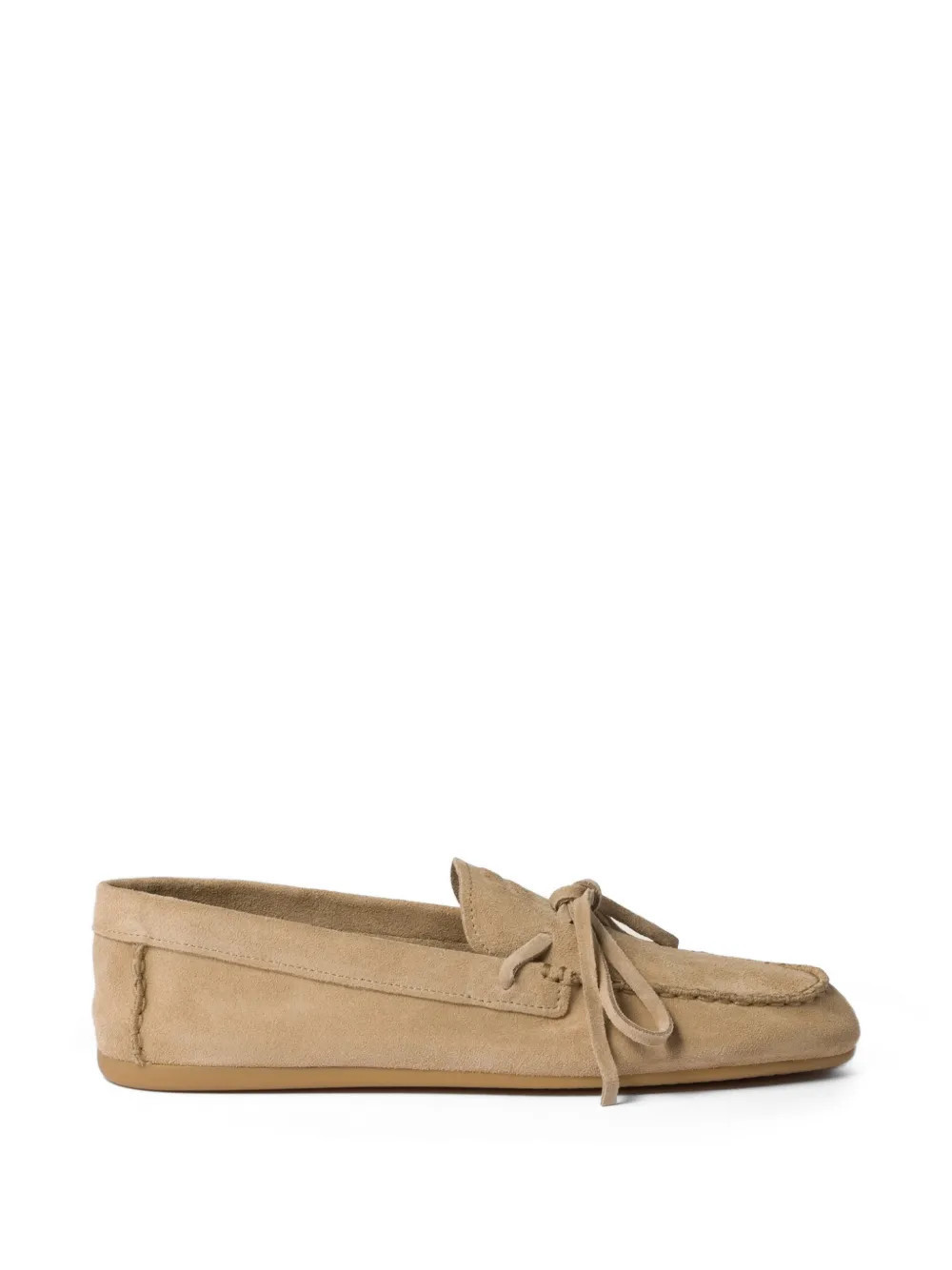 Miu Miu suede deck loafers - Neutrals | Farfetch Global