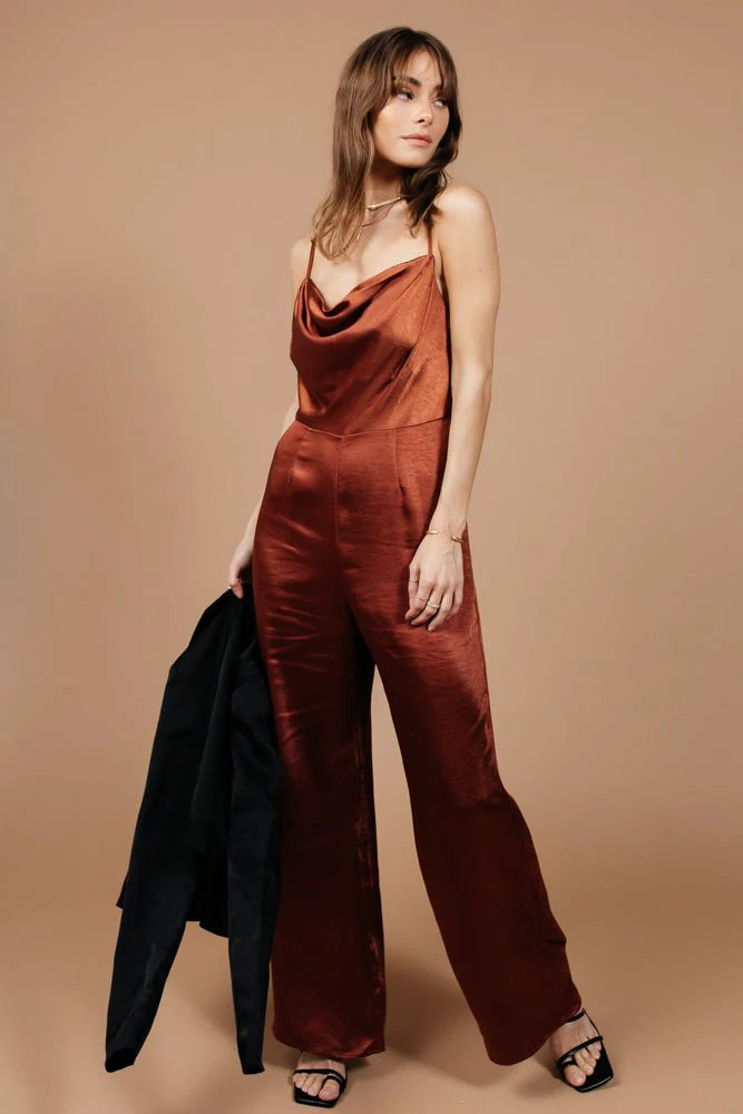 Agna Jumpsuit in Cognac - FINAL SALE - böhme | Böhme US