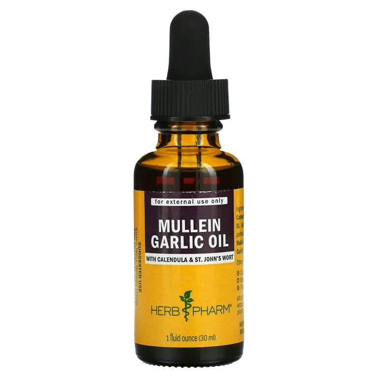 Herb Pharm Herb Pharm  Mullein Garlic Ear Oil, 1 oz - Walmart.com | Walmart (US)