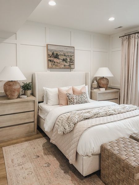 @wayfair favorites! Sharing my exact items like my Tilly bed and some of my other favorites 🤍 my favorite upholstered beds and side tables to create a cozy guest bedroom space 

#wayfairpartner #wayfair

Home finds, guest bedroom, light and bright, neutral style, Wayfair, upholstered bed, style inspo, creamy whites, neutral wood tones, end table, Wayfair partner, furniture favorites, shop the look!

#LTKStyleTip #LTKHome #LTKSeasonal