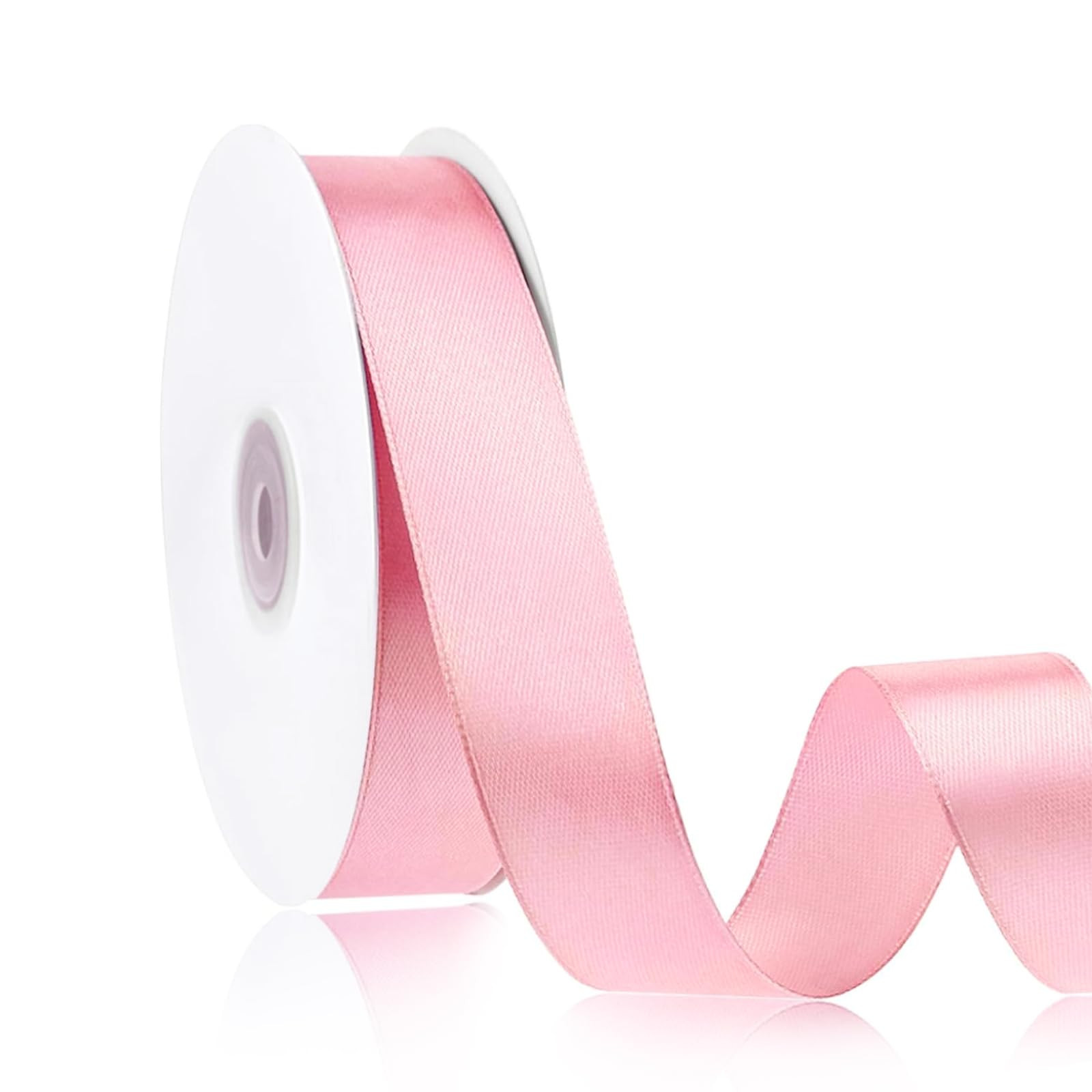 Pink Satin Ribbon 1 Inch, 50 Yards Solid Fabric for Gift Wrapping, Floral Bouquets, Crafts, Hair ... | Amazon (US)