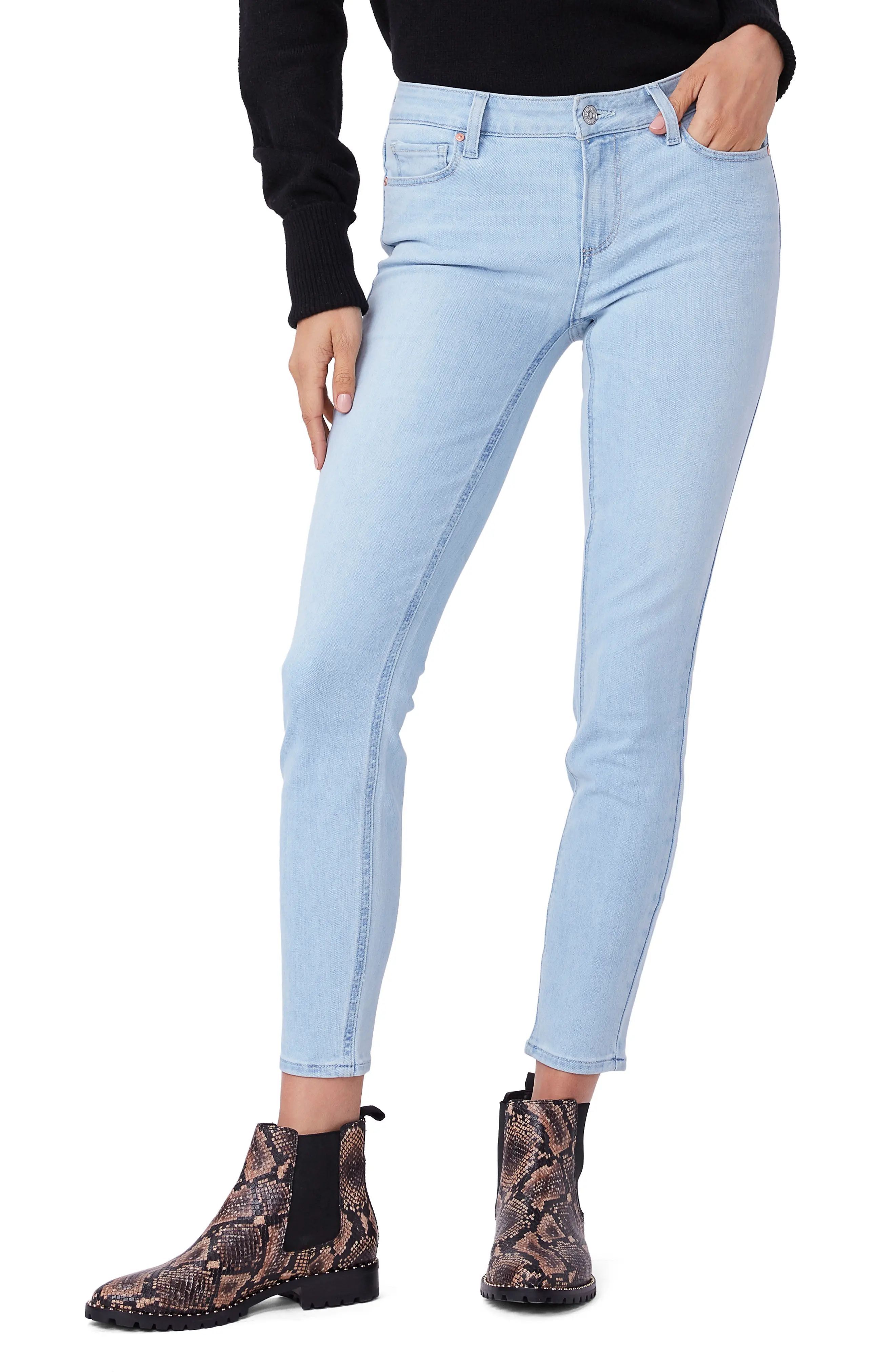 Women's Paige Verdugo Ankle Skinny Jeans, Size 32 - Blue | Nordstrom