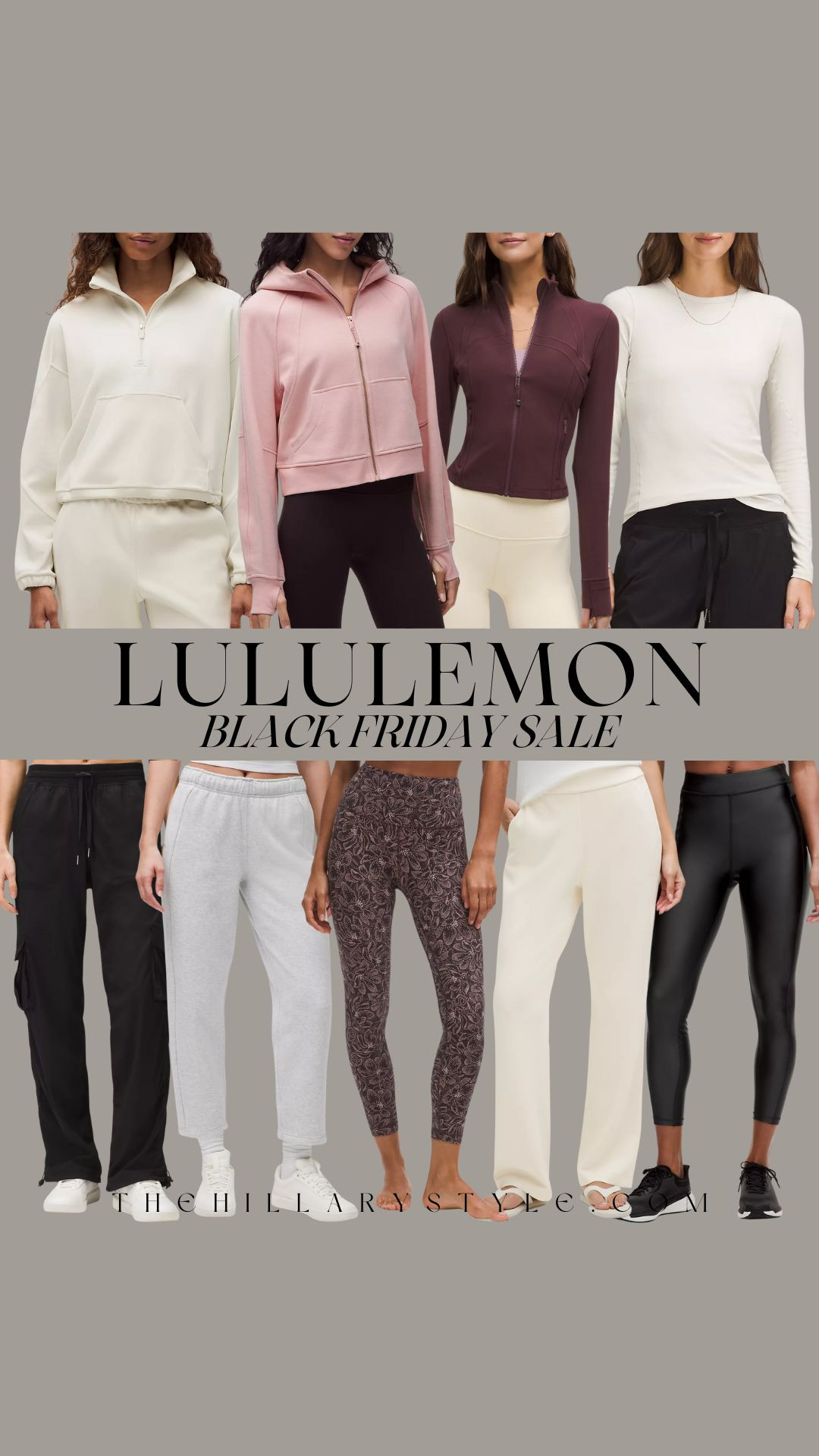 🛍️ Lululemon Black Friday Sale: Must-Have Athletic & Loungewear
It's officially time! The Lululemon Black Friday Sale is LIVE and stocked with all your aesthetic athleisure and luxe loungewear essentials! I’m prioritizing the scuba quarter zip and the soft dream blend pants for the ultimate cozy girl aesthetic this winter. These are the elevated basics you need to grab before they disappear. Which colorway is your favorite? Run, don't walk! Shop the full sale and my top picks!

#TheHillaryStyle #Lululemon #LululemonBlackFriday #BlackFridayDeals #AthleisureStyle #CozyGirlAesthetic #LuxeLoungewear #ScubaHoodie #ElevatedBasics #Activewear #ShopTheSale #PinterestFashion #LuluLoves 

 

#LTKSaleAlert #LTKCyberWeek #LTKActive #LTKSaleAlert