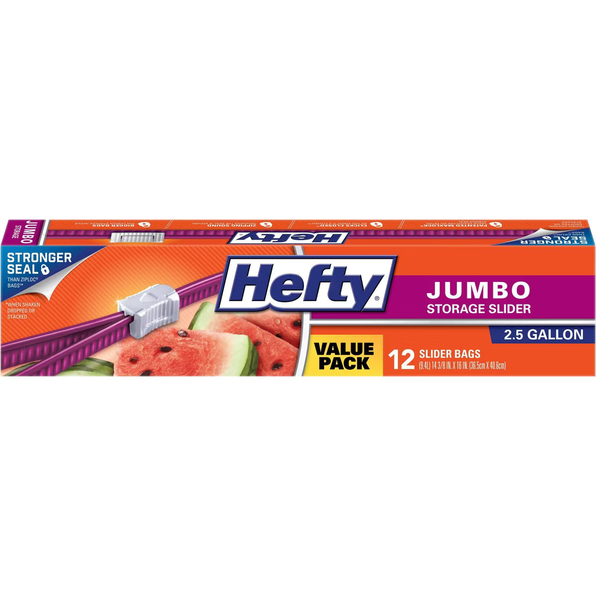 Hefty Jumbo Slider Storage Slider Bag - 12ct | Target