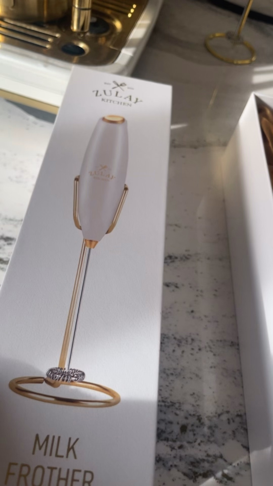Since I updated my whole coffee area to this gorgeous coffee bar, I had to add this whisk to my coffee routine, especially since it’s got the same colors as my coffee machine. It’s a beautiful gold, and it comes in such a nice packaging that I had to share. ￼

#LTKHome #LTKvlog #LTKfoodie