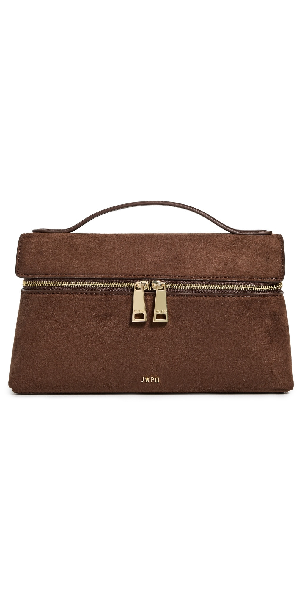 JW PEI The Top Handle Faux Suede Bag Mocha Brown One Size | Shopbop