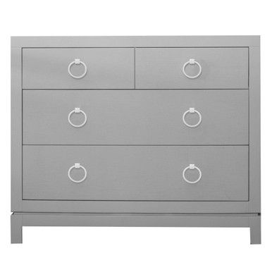 Artisan 4 Drawer Dresser - French Grey/Silver | Z Gallerie