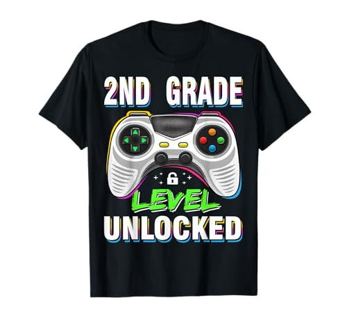 Back to School 2nd Grade Boys Gamer First Day School Level T-Shirt | Amazon (US)