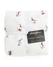 Ski Slope Flannel Sheet Set | TJ Maxx