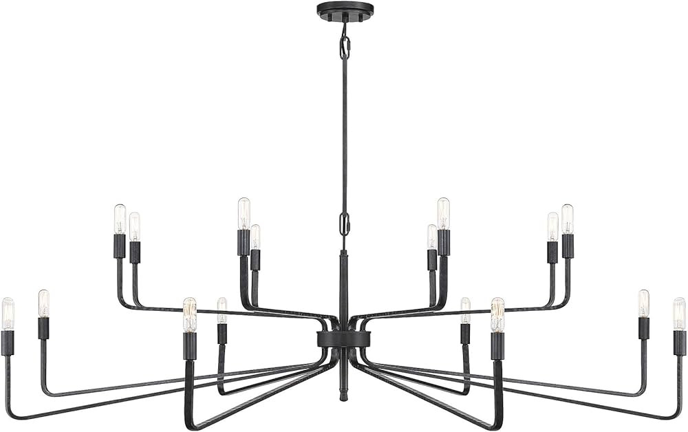 Savoy House 1-6402-16-190 Salem 16-Light Chandelier in Forged Iron (57" W x 18" H) | Amazon (US)