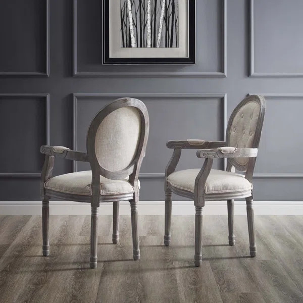 Natalia Tufted Arm Chair (Set of 2) | Wayfair North America