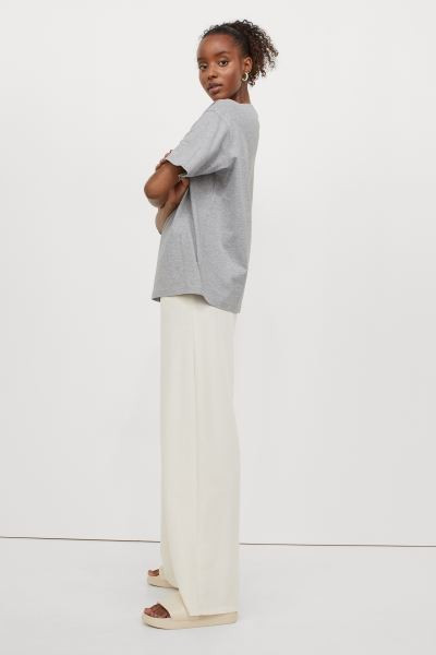 Wide-cut Cotton T-shirt | H&M (US, CA, MX)