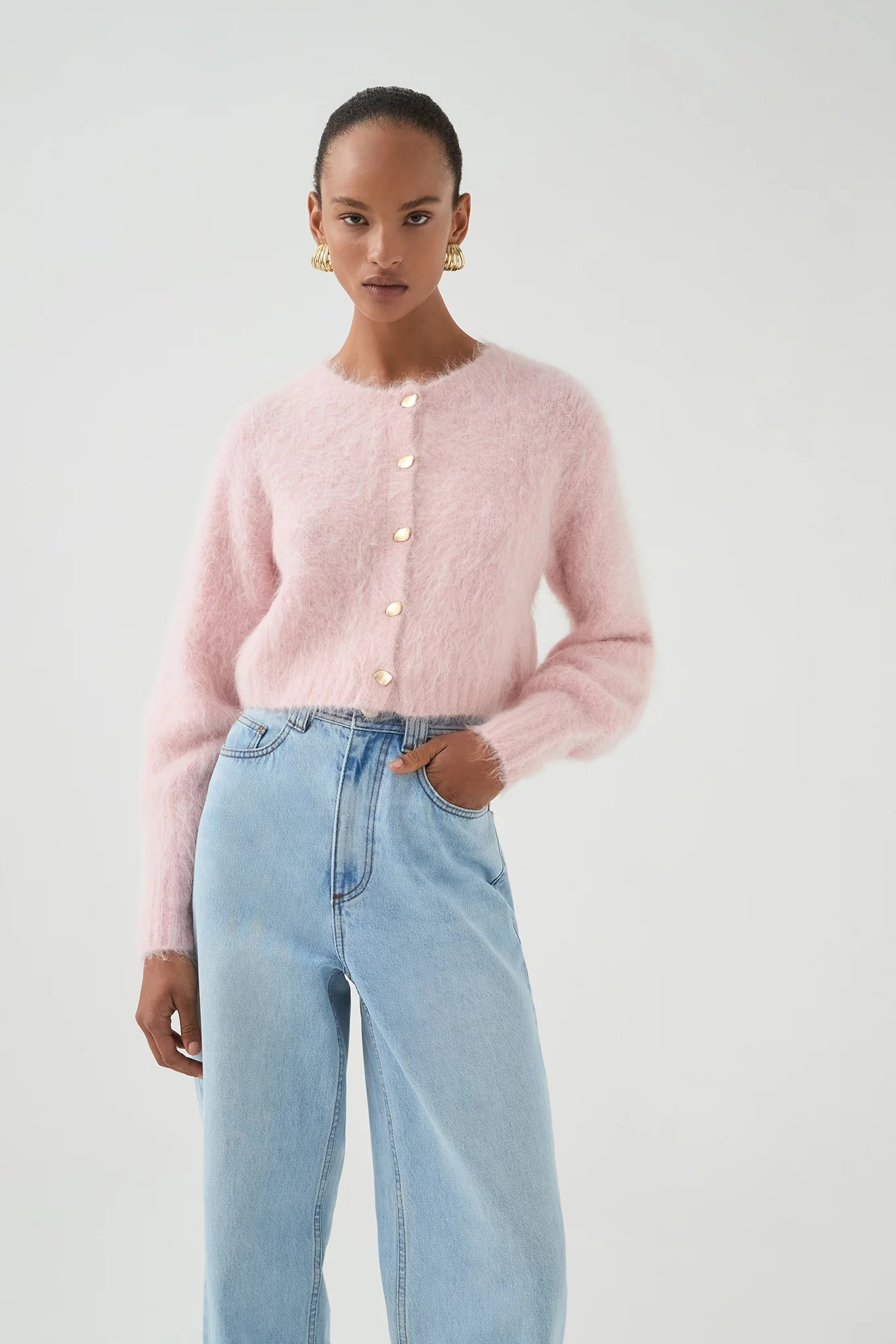 Celine Fluffy Cardigan | aje. (Australia and New Zealand)