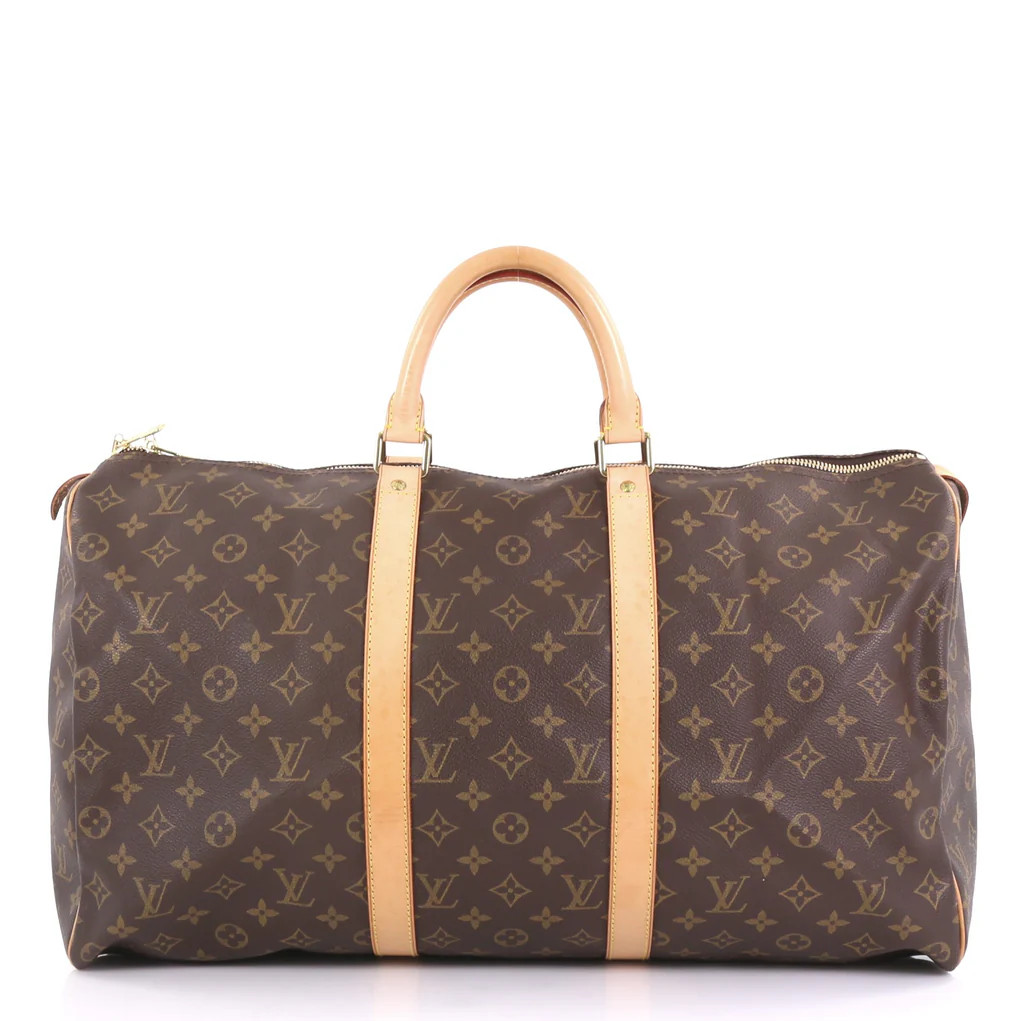 Louis Vuitton Keepall Bag Monogram Canvas 50 Brown 4079960 | Rebag