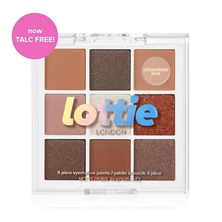 Lottie London Lottie Eyeshadow Palette Chocolate Box Browns 9 Pan Eyeshadow Palette Talc Free 0.25 oz | Walmart (US)