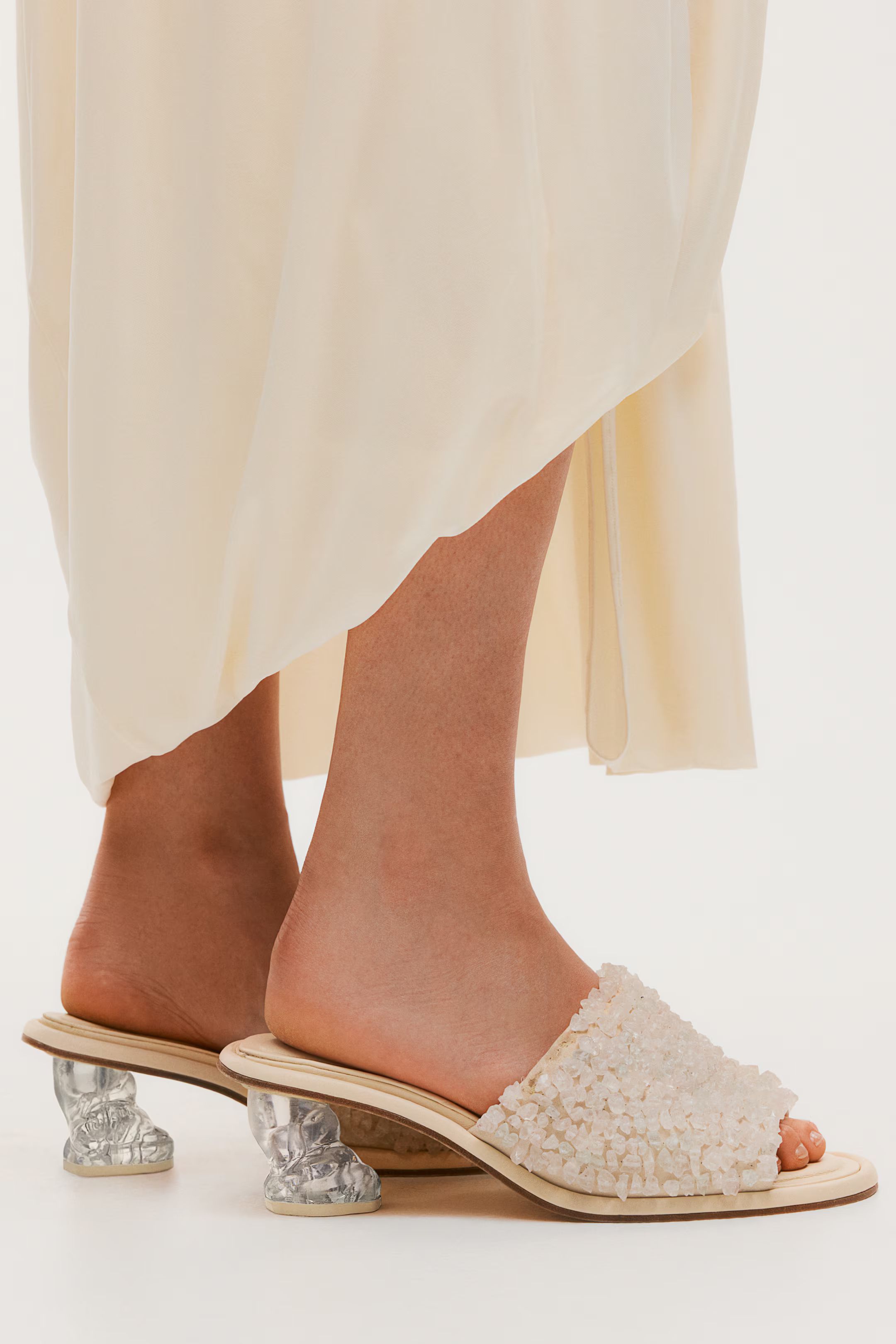 Beaded Leather Mules | H&M (US + CA)