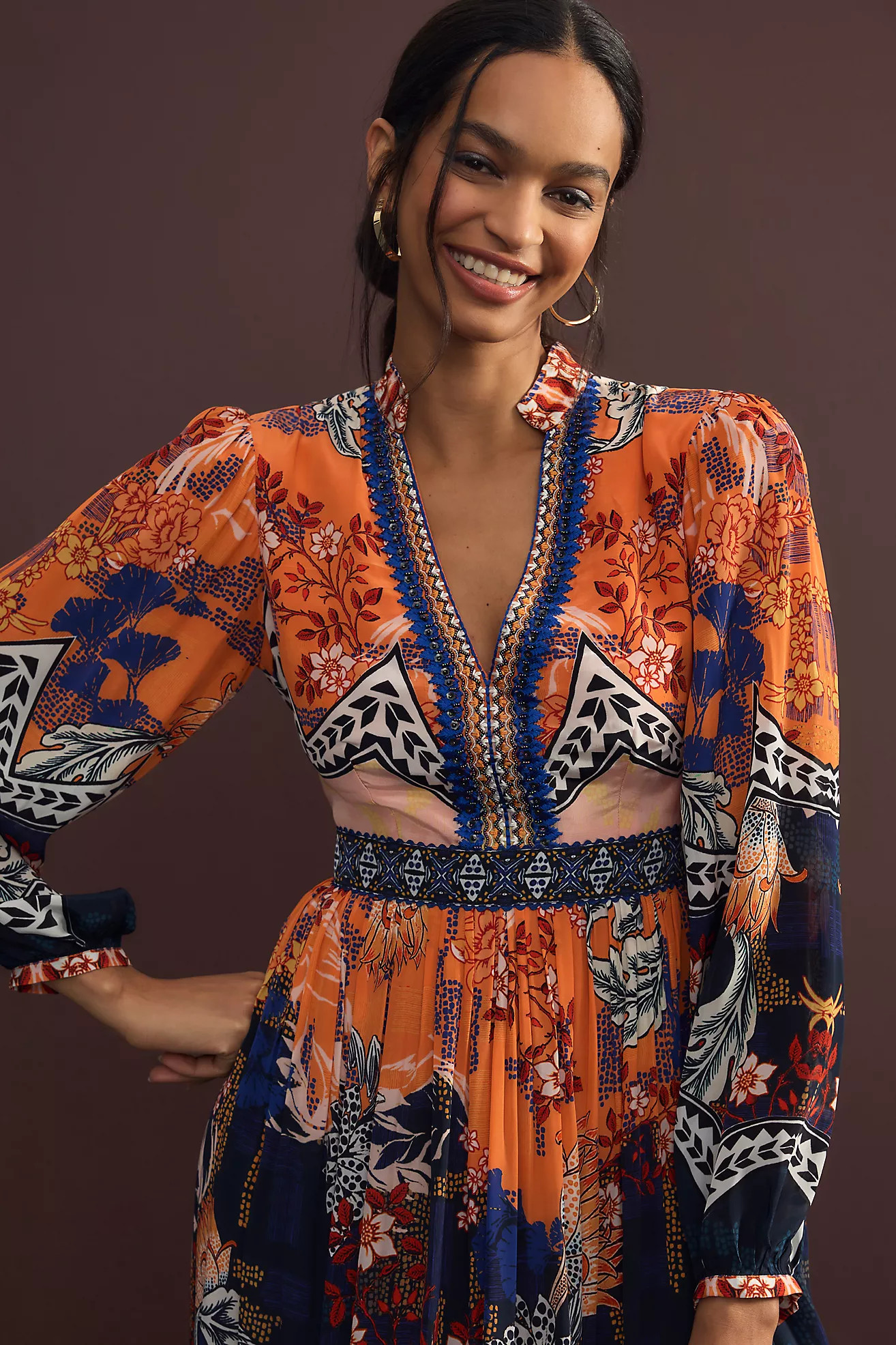Bhanuni by Jyoti Patterned Maxi Dress | Anthropologie (US)