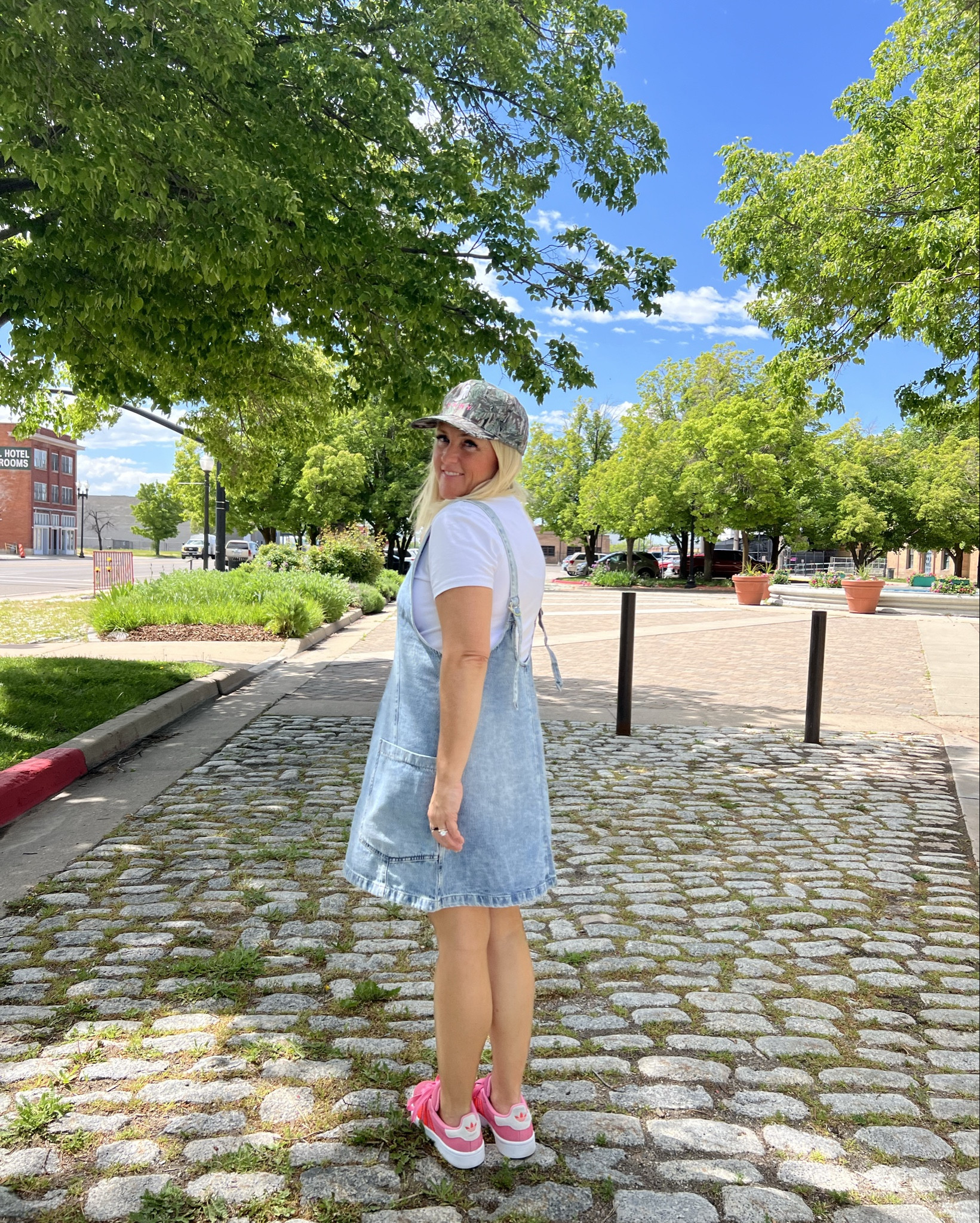 Must have skirt for EVERY season and occasion! This dress goes with everything~ sneakers, slides, boots or sandals!  {Adidas linked in a similar color…mine are big kids, also available in women’s sizes}! 
.

#ootd #ootdfashion #amazonfashion #amazoninfluencer #summerdress #swagneverdies  #photospot #photoshoot #blacktop #momstyle #summerfashion #momstyleinspo #over40fashion #affordablefashion #newlook #affordablefashion #flatteringfit #utahfashion #ldsfashion
#freepeople #ltkinfluencer #everyseason #overalldress #skirtall 

#LTKOver40
