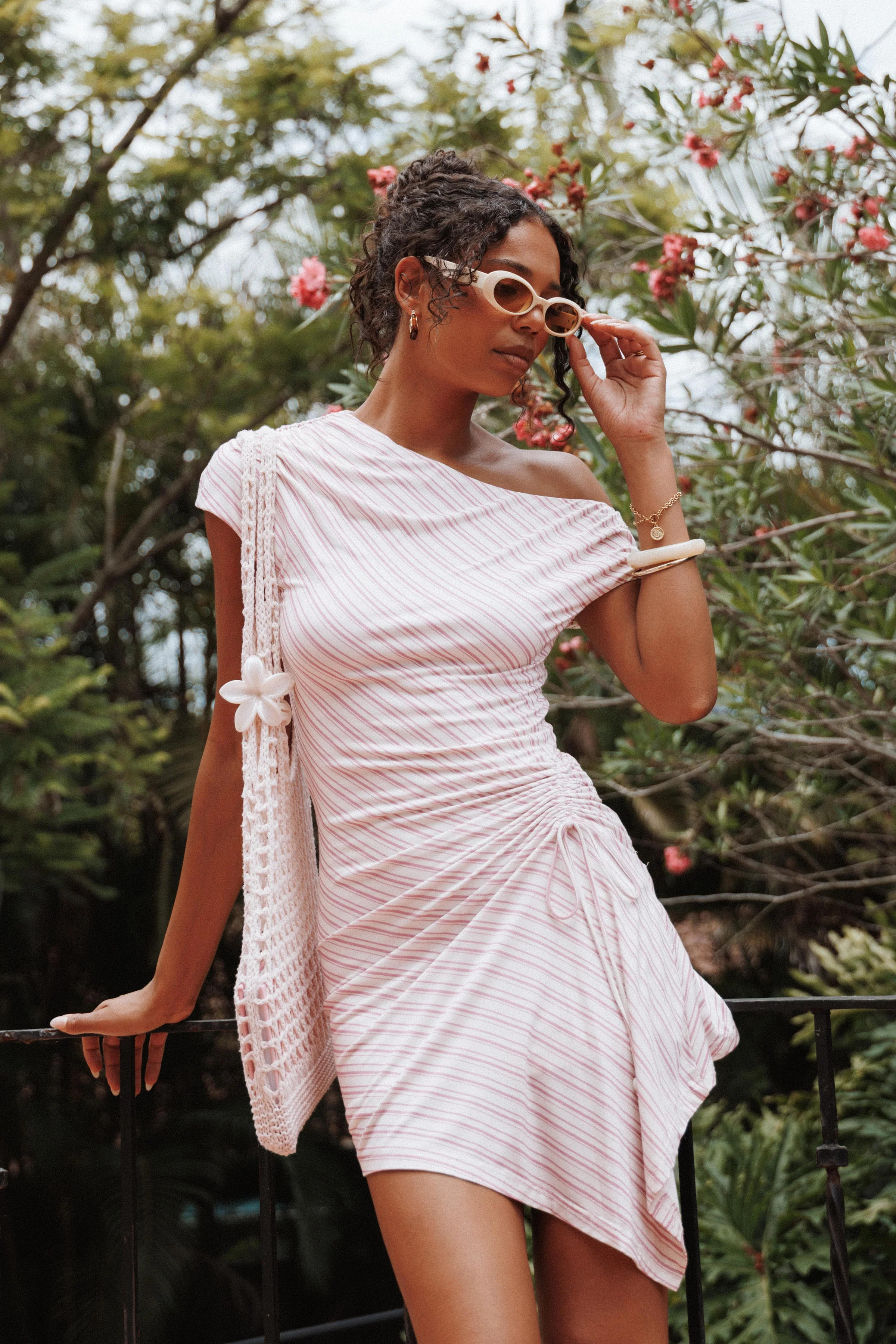 Rois Mini Dress - Pink Stripe | Petal & Pup (US)