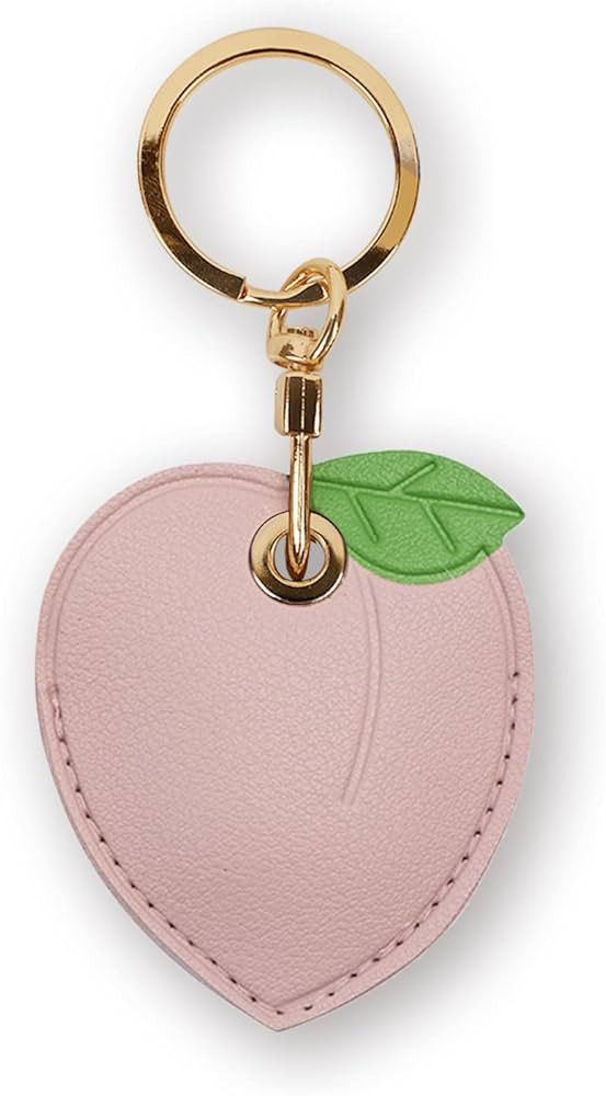 Leather Keychain Case Holder Compatible with Apple AirTag, GPS Airtag Keychain Finder Tracker wit... | Amazon (US)