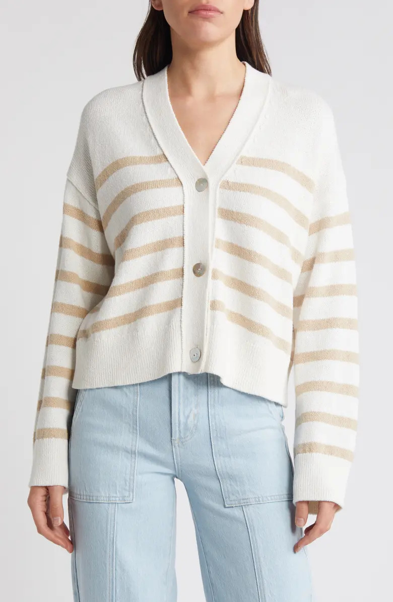 Rails Geneva Stripe Cotton Blend Cardigan | Nordstrom | Nordstrom