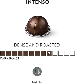 Nespresso Capsules VertuoLine, Intenso, Dark Roast Coffee, Coffee Pods, Brews 7.77 Ounce (VERTUOL... | Amazon (US)