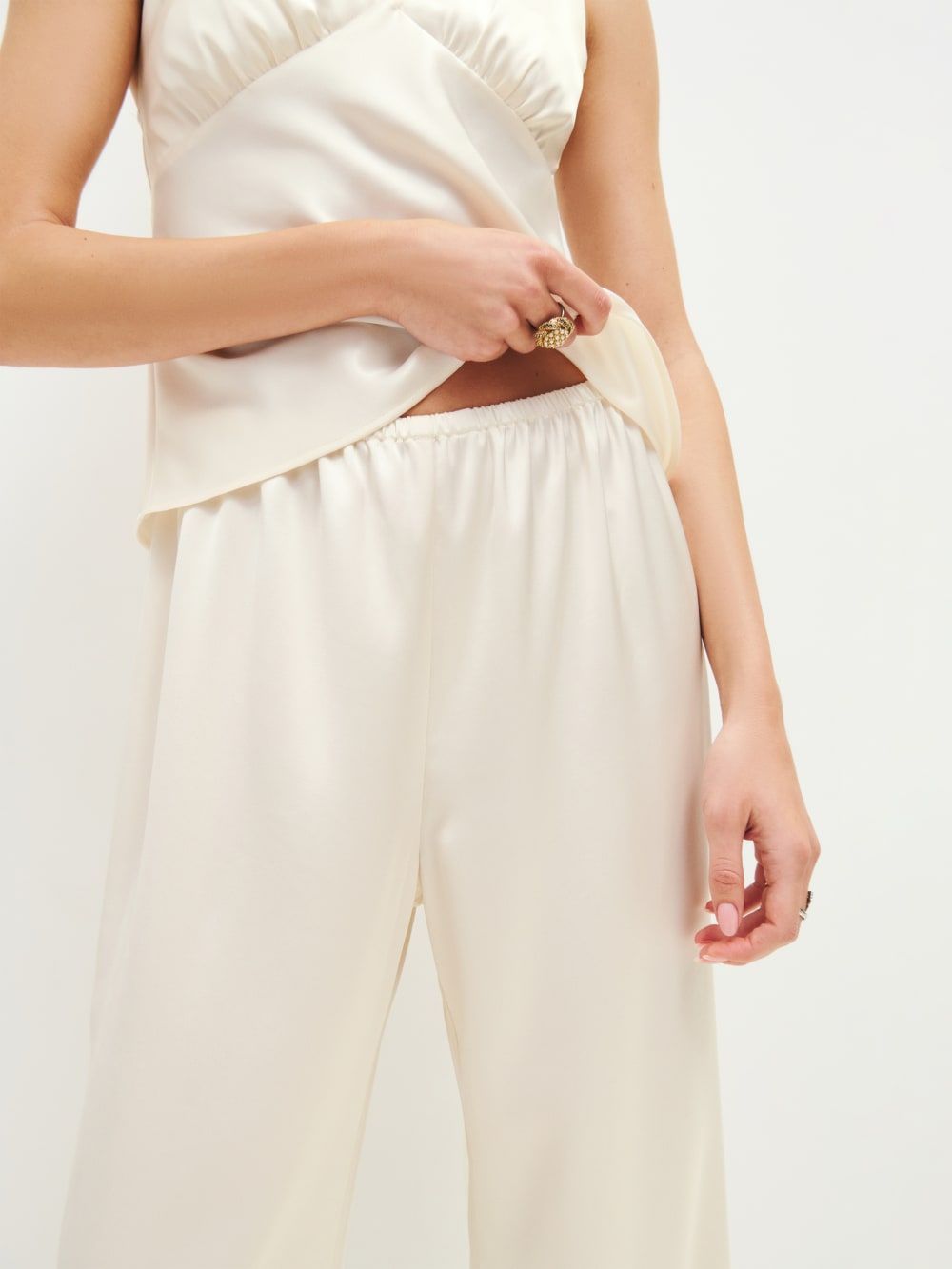 Edena Satin Pant | Reformation (US & AU)