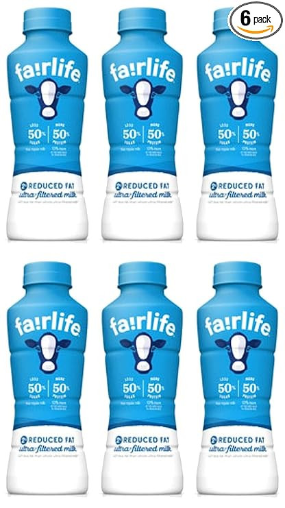 Fairlife UFM Milk 2% Reduced Fat Milk 6 Pack, 14 Fl Oz, Total 6 bottles (6 bottles plain) | Amazon (US)