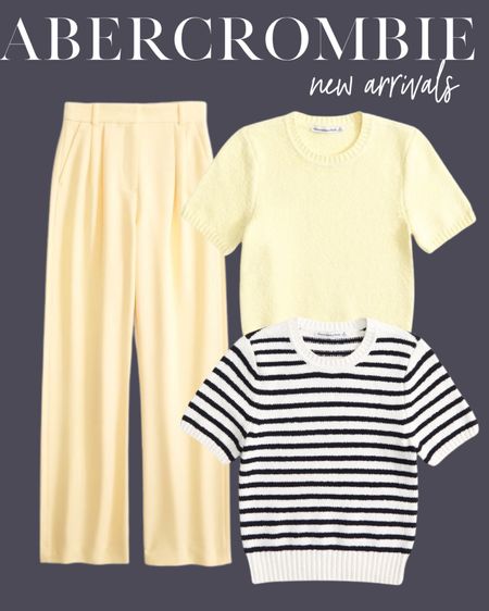 Yellow trouser pants and sweater tops summer workwear 

#LTKWorkwear #LTKFindsUnder50 #LTKFindsUnder100