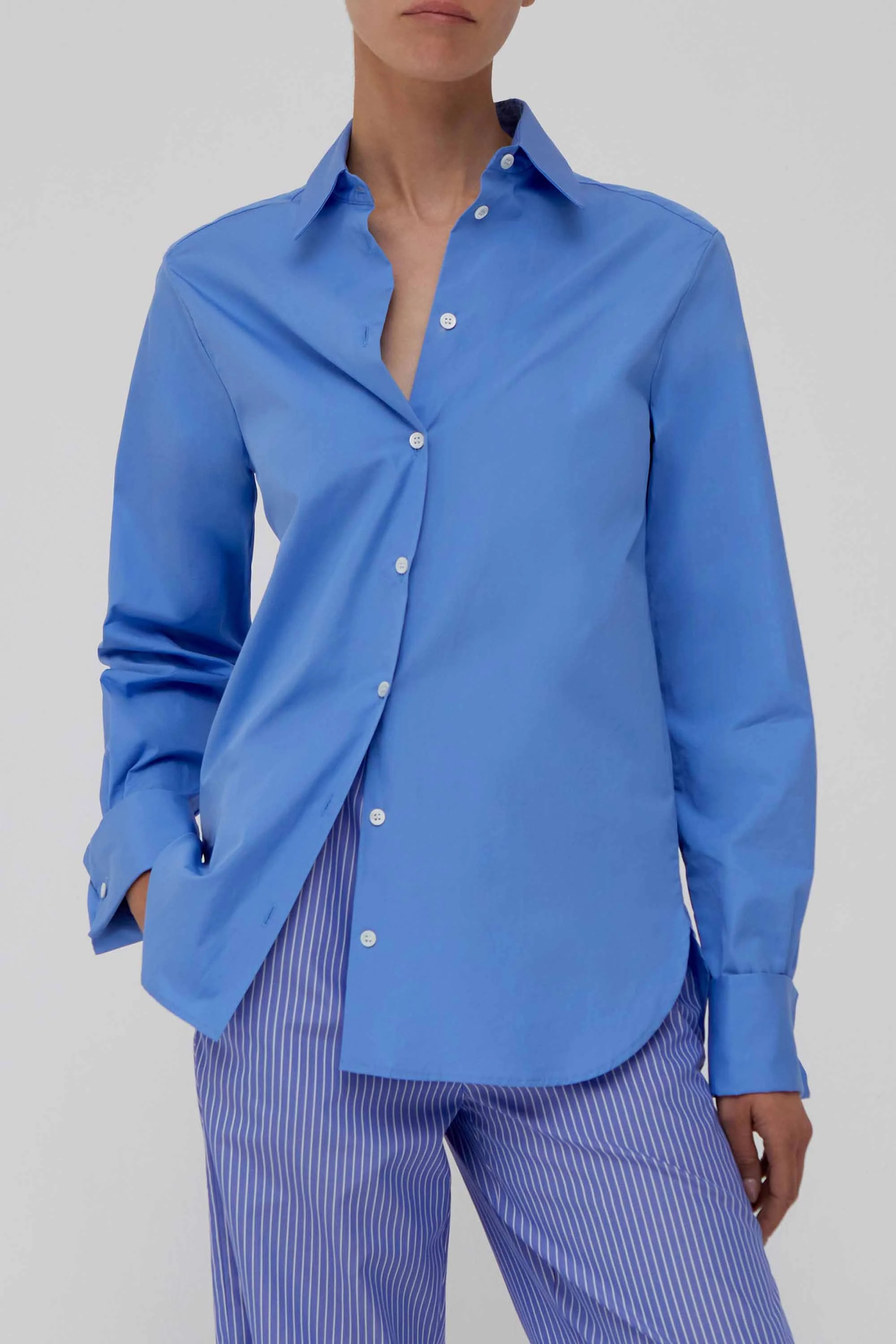 Britannia Shirt in Blue | Amiya
