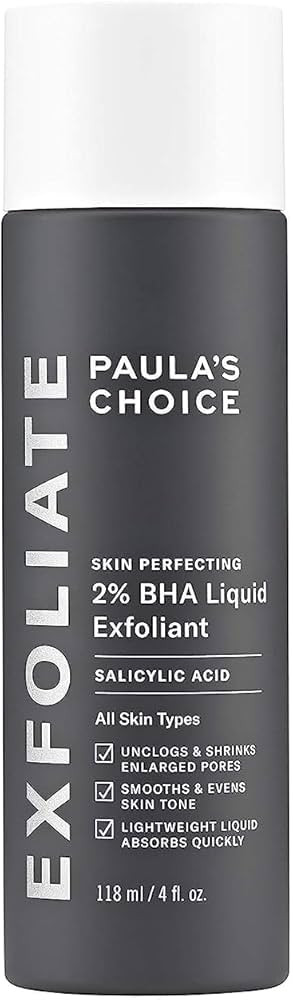 Paulas Choice--SKIN PERFECTING 2% BHA Liquid Salicylic Acid Exfoliant--Facial Exfoliant for Black... | Amazon (US)
