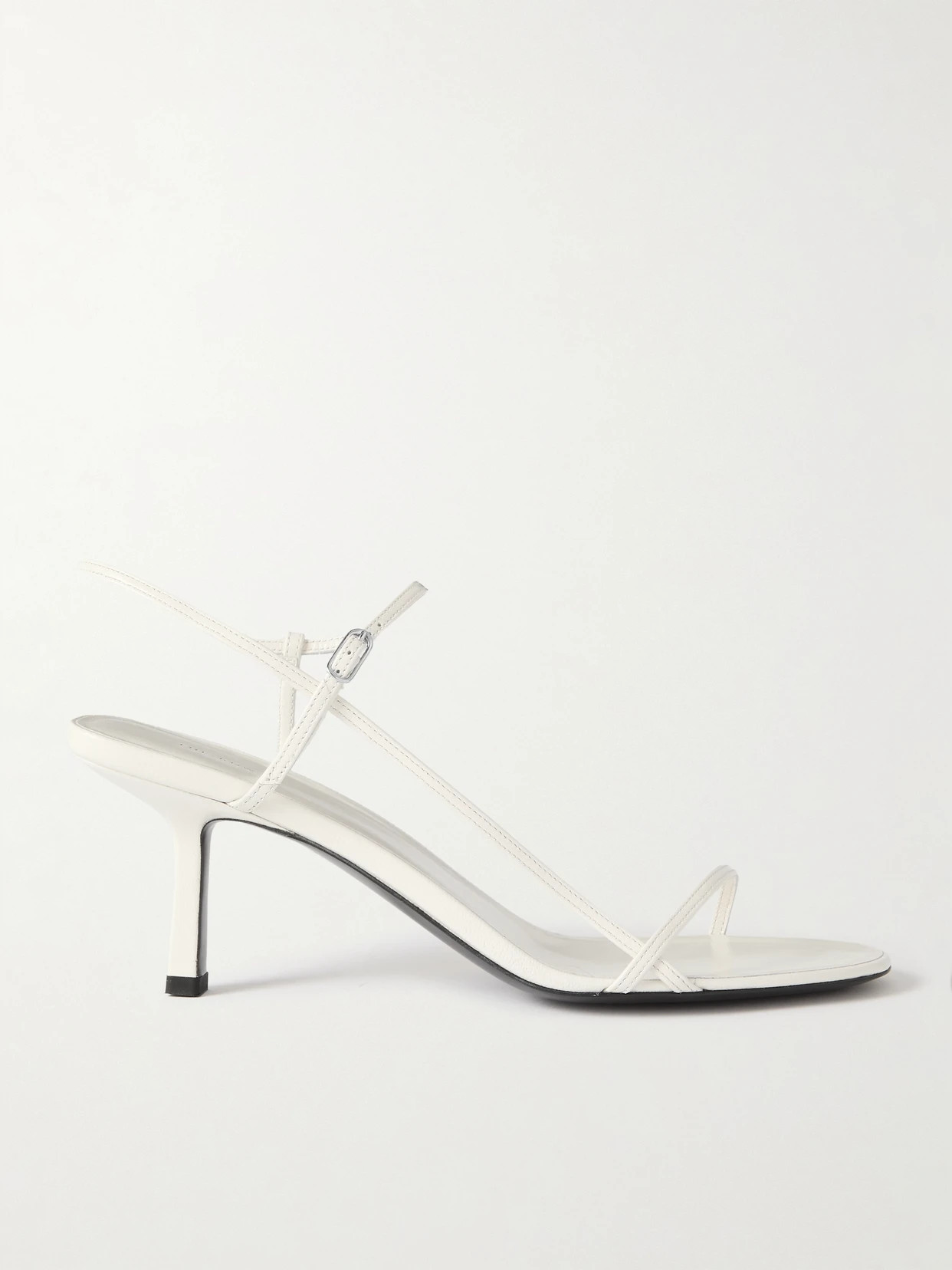 The Row - Bare Leather Sandals - White | NET-A-PORTER (US)