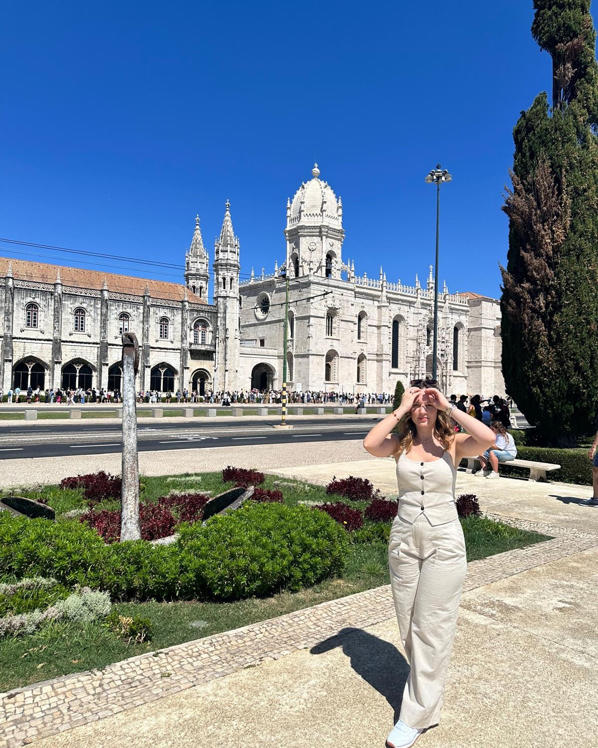 Beige Linen set- pants and vest with white sneakers great for traveling 

#LTKFindsUnder100 #LTKTravel #LTKU