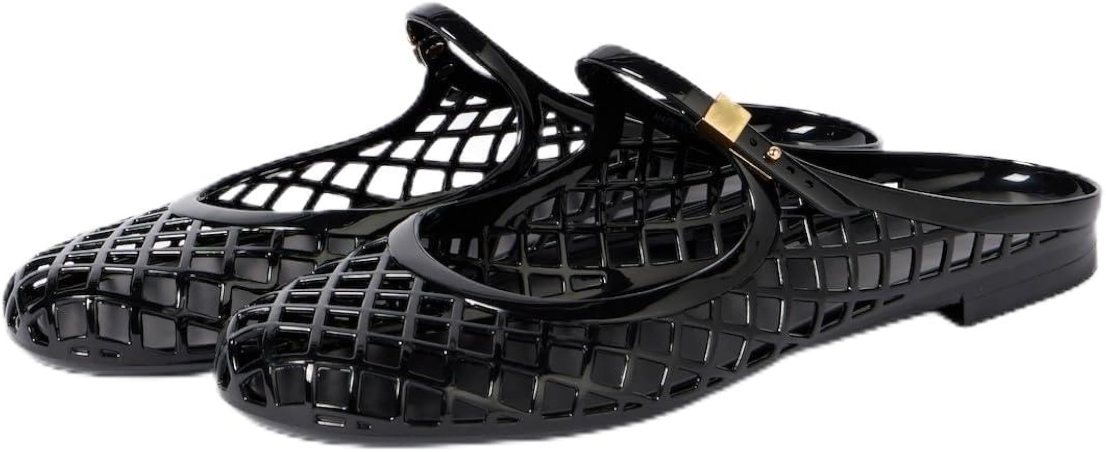 Clear Jelly Slide Sandals for Women Mary Jane Mules Breathable Closed Toe Flat Summer Slip On Mes... | Amazon (US)