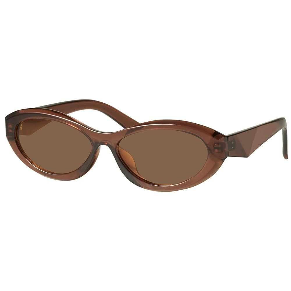 mosanana Oval Cat Eye Sunglasses for Women Retro Y2K Style MS52372 | Amazon (US)