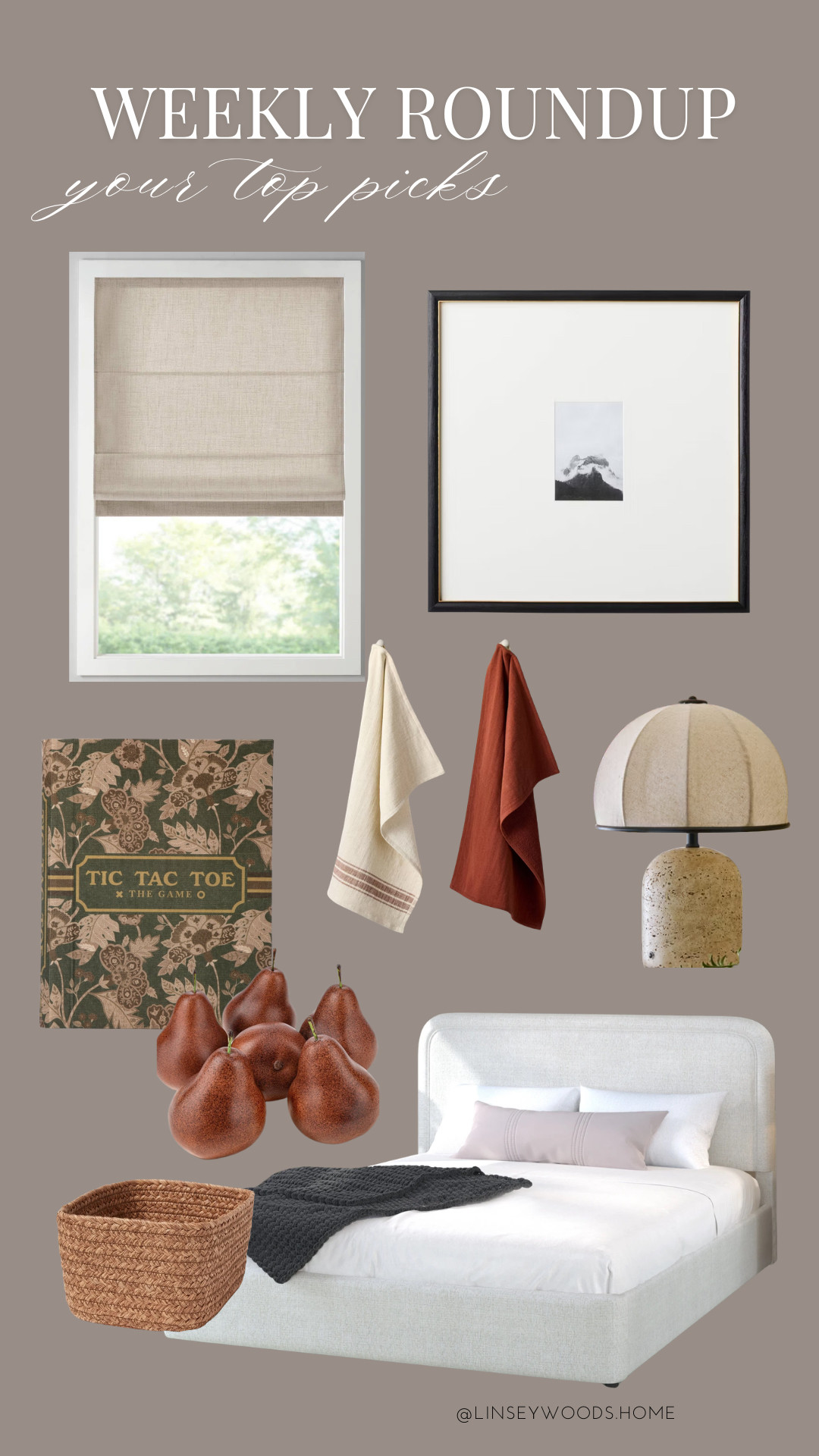 Follower favorites from last week! My roman shade for my front door, the perfect fall kitchen towels, favorite Walmart table lamp and the bed in my son's room, plus the faux pears I'm loving as countertop decor this season! 

 #LTKHome