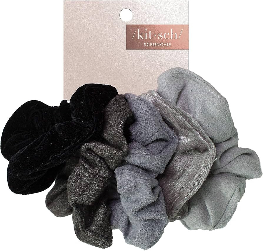 Kitsch Scrunchies for Women's Hair - Assorted Hair Scrunchies | Large Hair Ties for Women | Hair ... | Amazon (US)