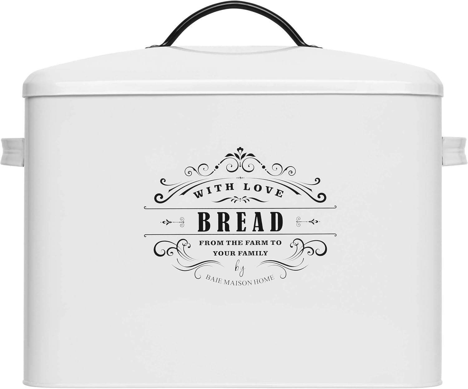 Extra Large White Bread box - Bread Boxes for Kitchen Counter Holds 2+ Loaves for All Your Bread ... | Amazon (US)