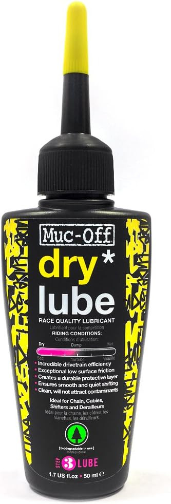 Muc-Off Dry Chain Lube, 50 Millilitres - Biodegradable Bike Chain Lubricant, Suitable For All Typ... | Amazon (UK)