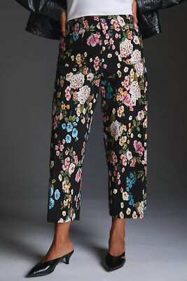 NWT Anthropologie Maeve 24W The Colette Crop Wide Leg Pants Floral 24 W Plus NEW | eBay US