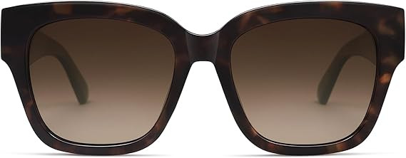 SOJOS Trendy Polarized Square Sunglasses Womens,Retro Oversized Women Thick Sun Glasses SJ2217 | Amazon (US)