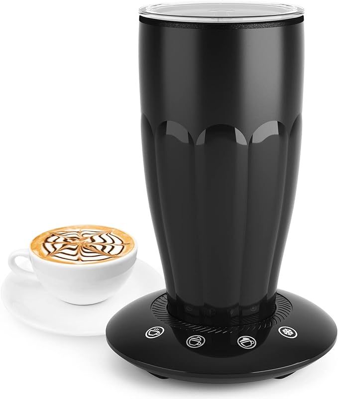 MOVATY Milk Frother, Electric Milk Steamer (4-in-1) - Automatic Hot & Cold Foam Maker and Milk Wa... | Amazon (US)