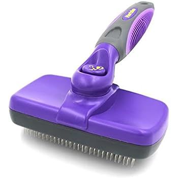 Hertzko Self Cleaning Slicker Brush – Gently Removes Loose Undercoat, Mats and Tangled Hair –... | Amazon (US)
