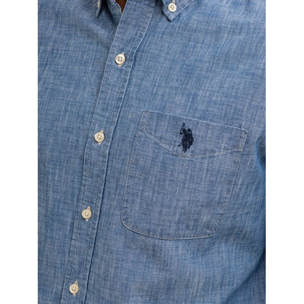 U.S. Polo Assn. Men's Long Sleeve Buttondown Shirt | Walmart (US)