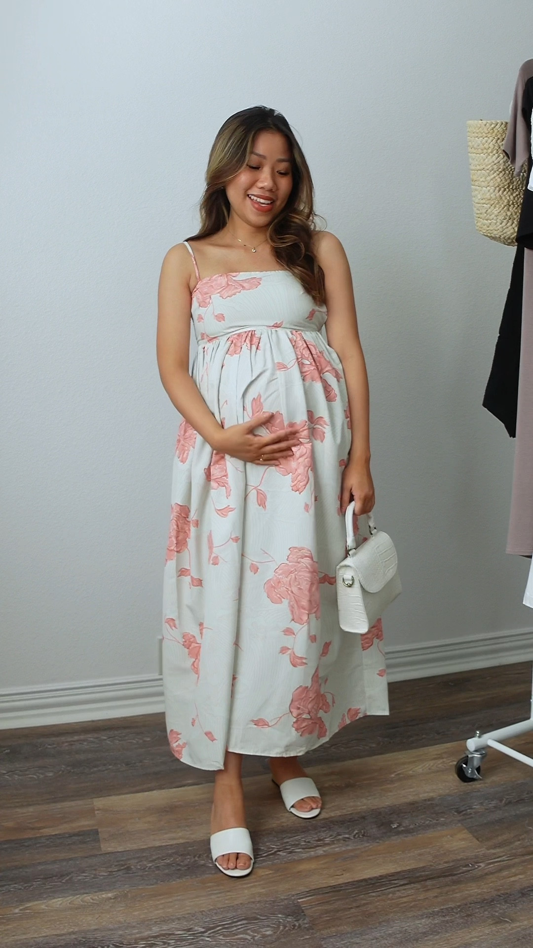 A lovely maxi dress from Love, Bonito ❤️ it has thick material with no stretch. Sizing from this brand is different for each product so make sure to check the size chart before ordering! 🫶🏽 I’m wearing size S but could have done M

Maxi dress summer dress summer outfits bump friendly cami dress floral dress pregnancy maternity dinner date night classy 

#LTKwedding #LTKunder100 #LTKbump