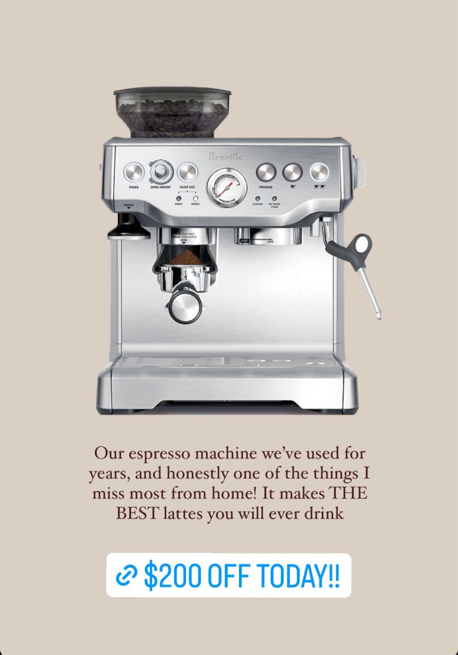 Used breville espresso machine hotsell