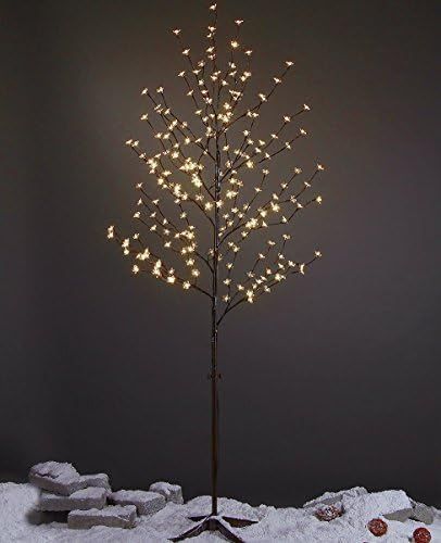 Lightshare 6 Feet Cherry Blossom Lighted Tree, 208 LED Lights, Warm White, for Christmas Tree, Pa... | Amazon (CA)